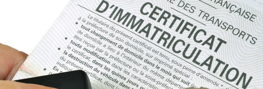 certificat d'immatriculation